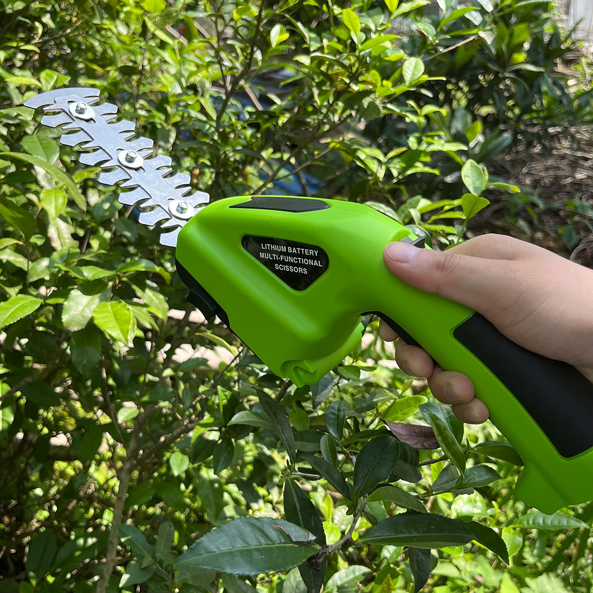 Electric Hedge Clippers Gardening Pruning Scissors Dual-Use Rechargeable Pruning Shears Lawn Mower Lithium Hedge Trimmer Garden