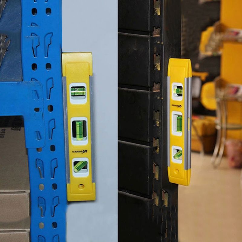 Torpedo Level Leveling Tool With Magnetic Shock Resistant Aluminum Alloy Leveler Q22B