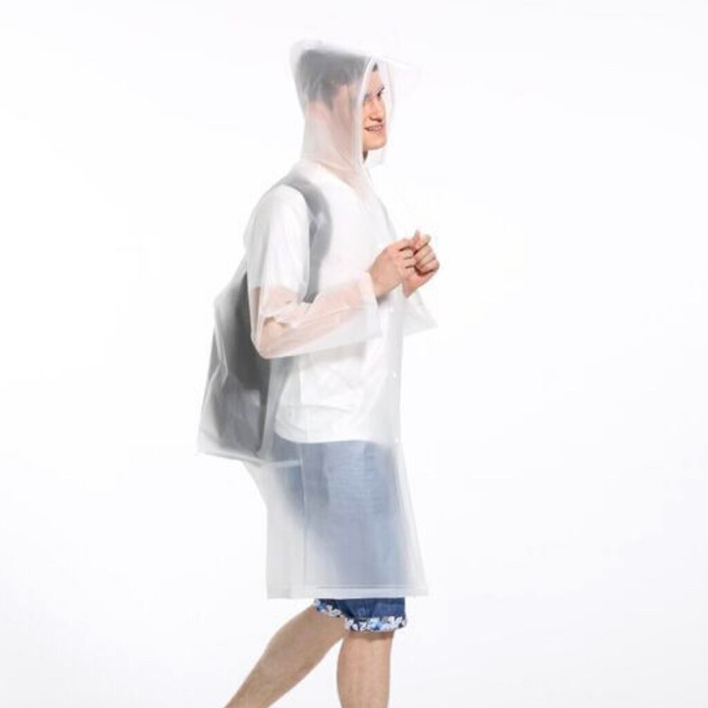 Portable Waterproof Raincoat Rain Poncho Jacket Coat for Hiking Cycling Camp