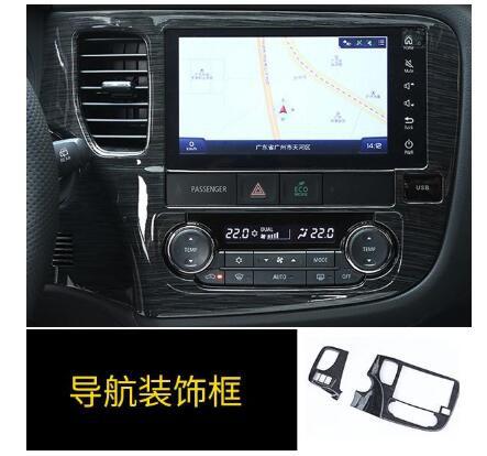 Voor Mitsubishi Outlander Hoge Roestvrijstalen Interieur Pailletten, Dashboard Trim