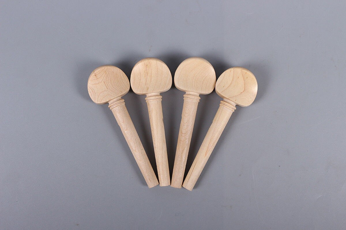 8pcs 4/4 3/4 Cello Pegs Cello Parts Accessories Natural Maple wood