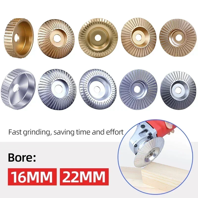 3/4/5 Uds rueda de pulido de madera diámetro 16 22mm herramienta de tallado de madera disco giratorio lijado para amoladora angular herramientas de disco abrasivo
