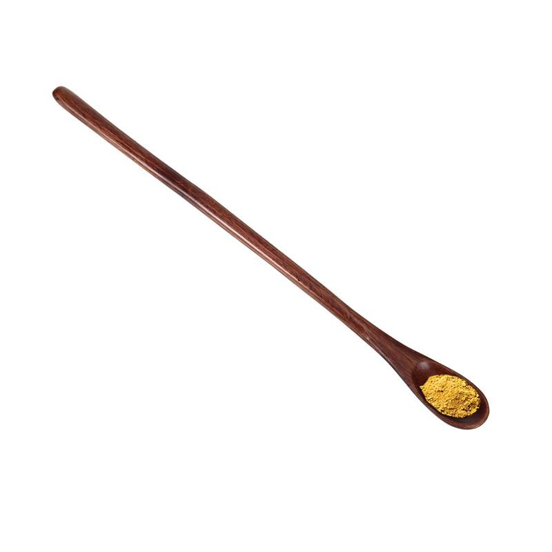 2 stk lang håndtak kaffeskje japansk stil omrøringe treskje retro honningskje nanmu liten japansk stil omrøringsskje