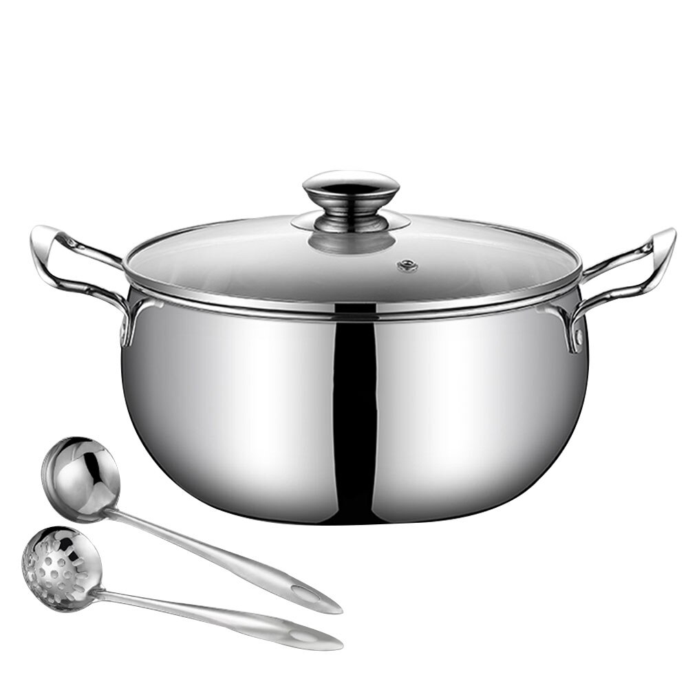 1 st hotpot snabbnudlar/soppa gryta med dubbla handtag non-stick panna kokgryta induktionshäll kokkärl kokkärl