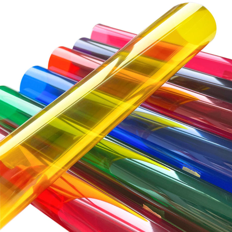 Película de vidrio Multicolor para ventana, decoración de colores transparente, tinte Protector UV, película adhesiva, bricolaje, películas decorativas bidireccionales