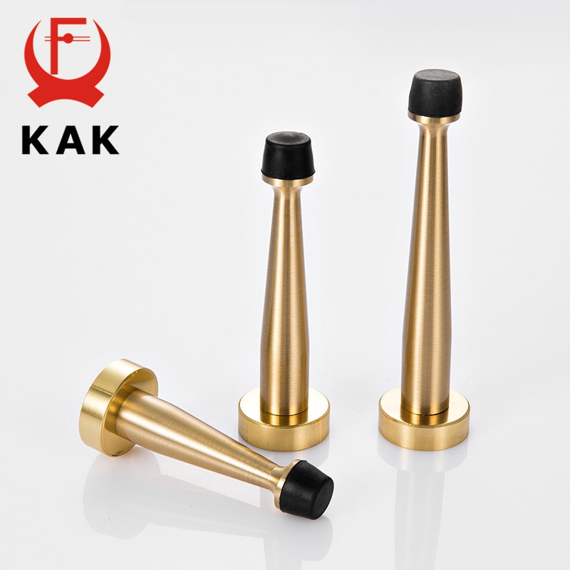 KAK Batente de Porta Batente Da Porta de Bronze Do Banheiro Piso Pesados Montagem Na Parede Pára-Choque Titular magnético Da Porta Porta Prendedor hardware