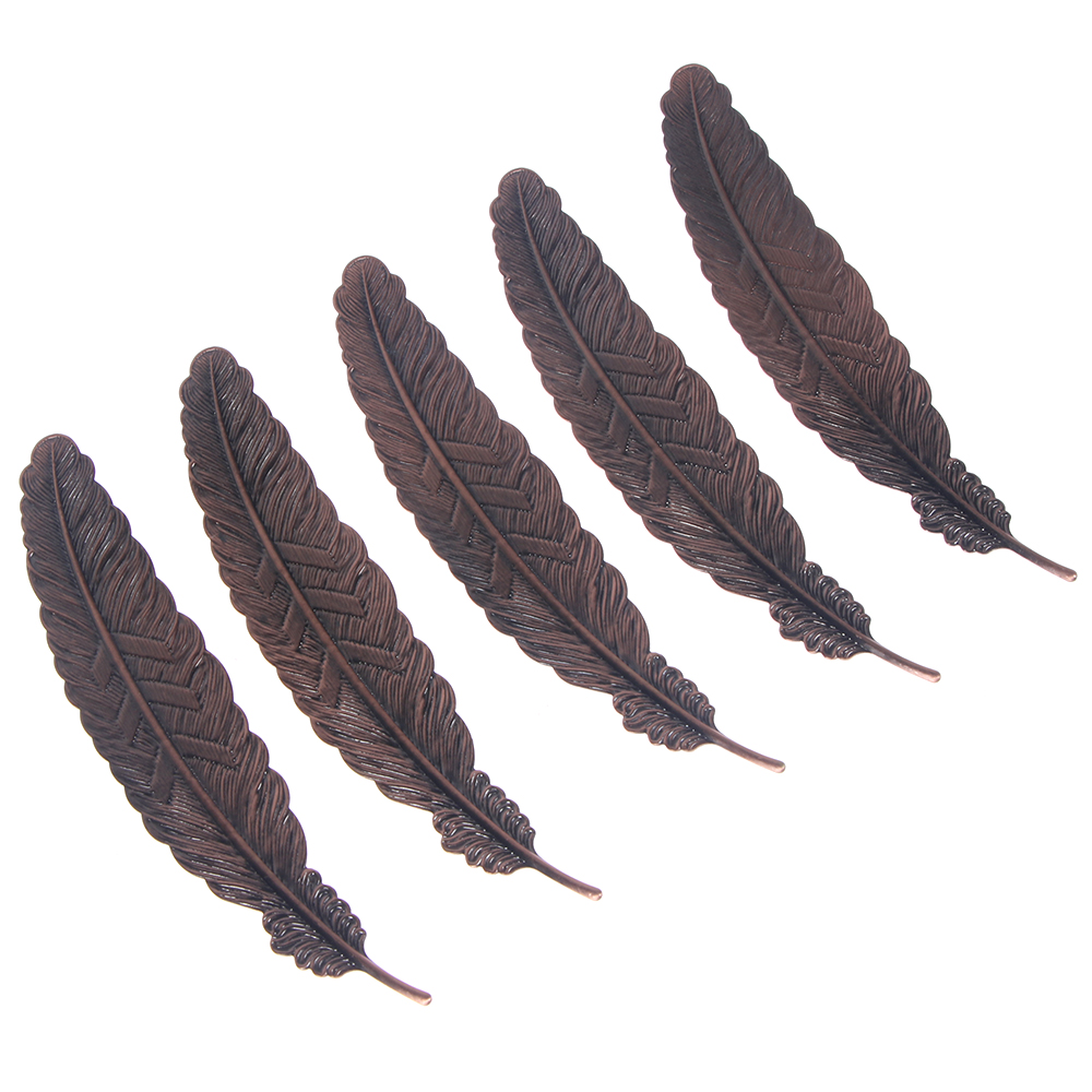 Creatieve Metalen Verzilverd Veer Bladwijzer Chinese Stijl Vintage Pagina Marker Leuk Cool Boek Markers Schoolbenodigdheden