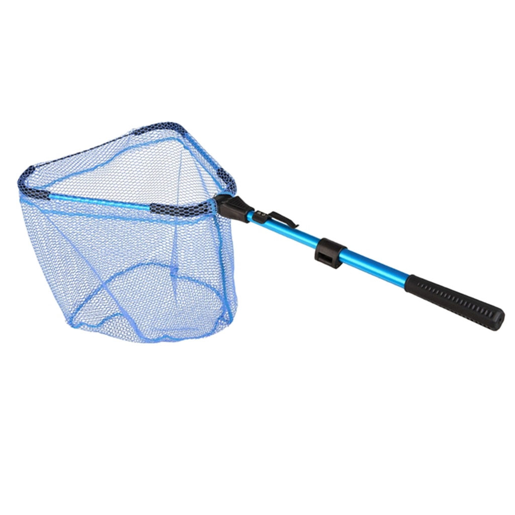Telescopic Fly Fishing Landing Net Bass Trout Net With EVA Non-Slip Handle