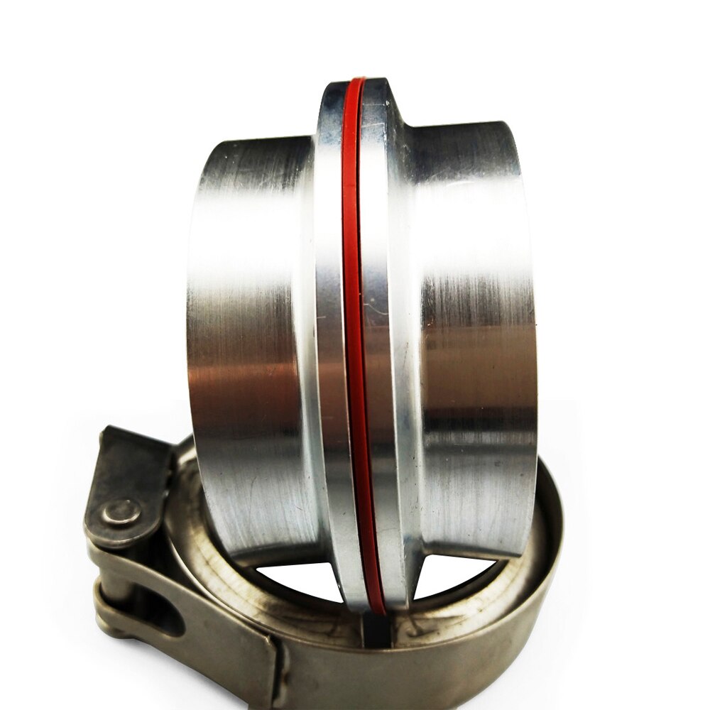 ZUCZUG1.5-5.0" Stainless steel V band clamp with sealing ring Aluminum flange kit for exhaust pipe clamps