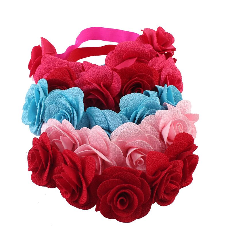 Newborn Baby Kinder Mädchen Säuglingsstirnband Blumen Haarband Headwear