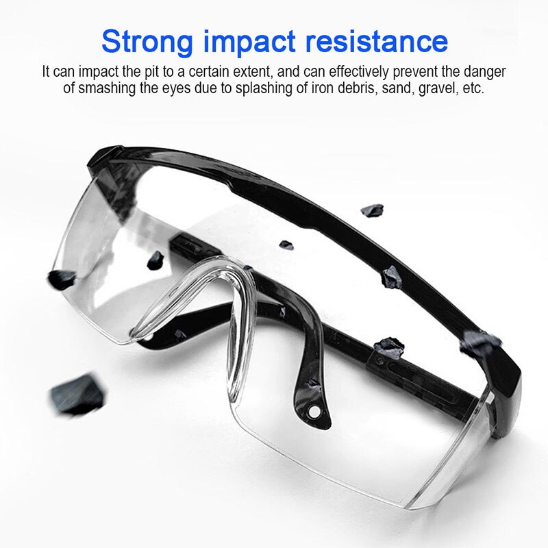 Motorcycle Riding Goggles Adjustable Anti-Sneeze Liquid Foldable Goggles Eye Protection Windproof Lab Clear Glasses Lens Goggles