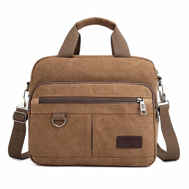 Canvas Heren Schoudertas Vintage Crossbody Messenger Bags Casual Business Man Reistassen Mode Vrouwen Grote Capaciteit Handtassen