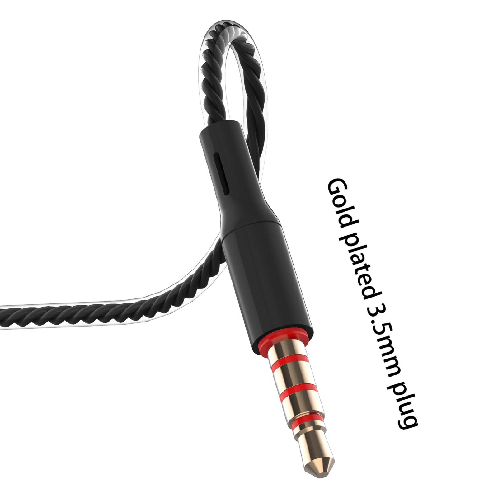 3.5mm fones de ouvido com fio no ouvido fone de ouvido com fio com microfone baixo alta fidelidade estéreo esportes controle em linha para telefones