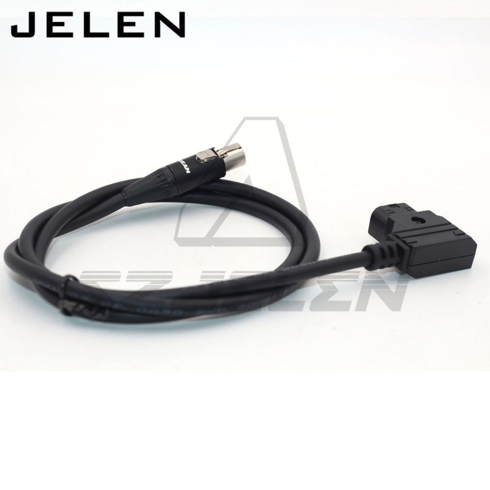 TVlogic 055 056 058 monitor power cable 12V Video camera monitor power cable, D-TAP for mini XLR plug 4 pin