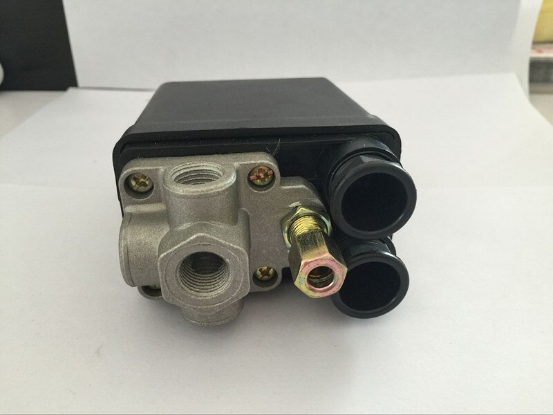 4 Ports Heavy Duty Air Compressor Pressure Control Switch Valve 90-120PSI 12 Bar