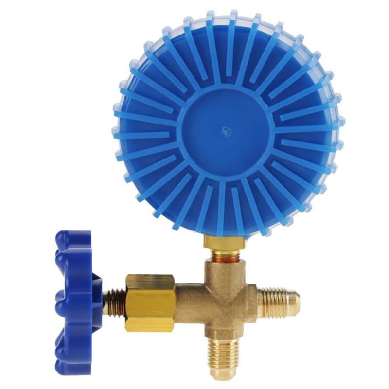 Manómetro para aire acondicionado de 220psi, manómetro de recarga de refrigerante compatible con manómetro R410A R22 R134A R404A