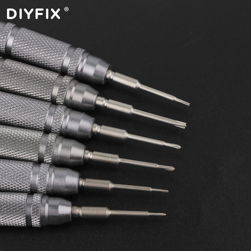 DIYFIX 6 in1 Precision Screwdriver Set For iPhone 11/ 12 Series Mobile Phone Computer Repair Disassembly Bolt Screwdriver