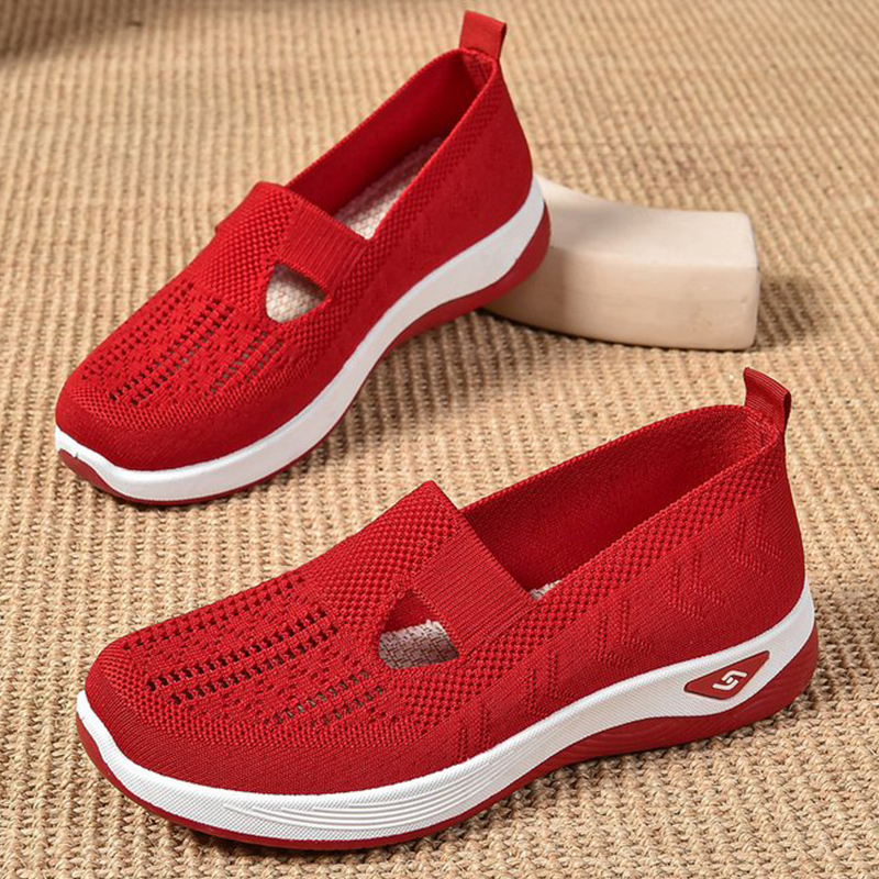 Vrouwen Wiggen Sneakers Schoenen Slip Op Flats Mannen Loafers Ademend Mesh Running Sneakers Dames Sportschoenen