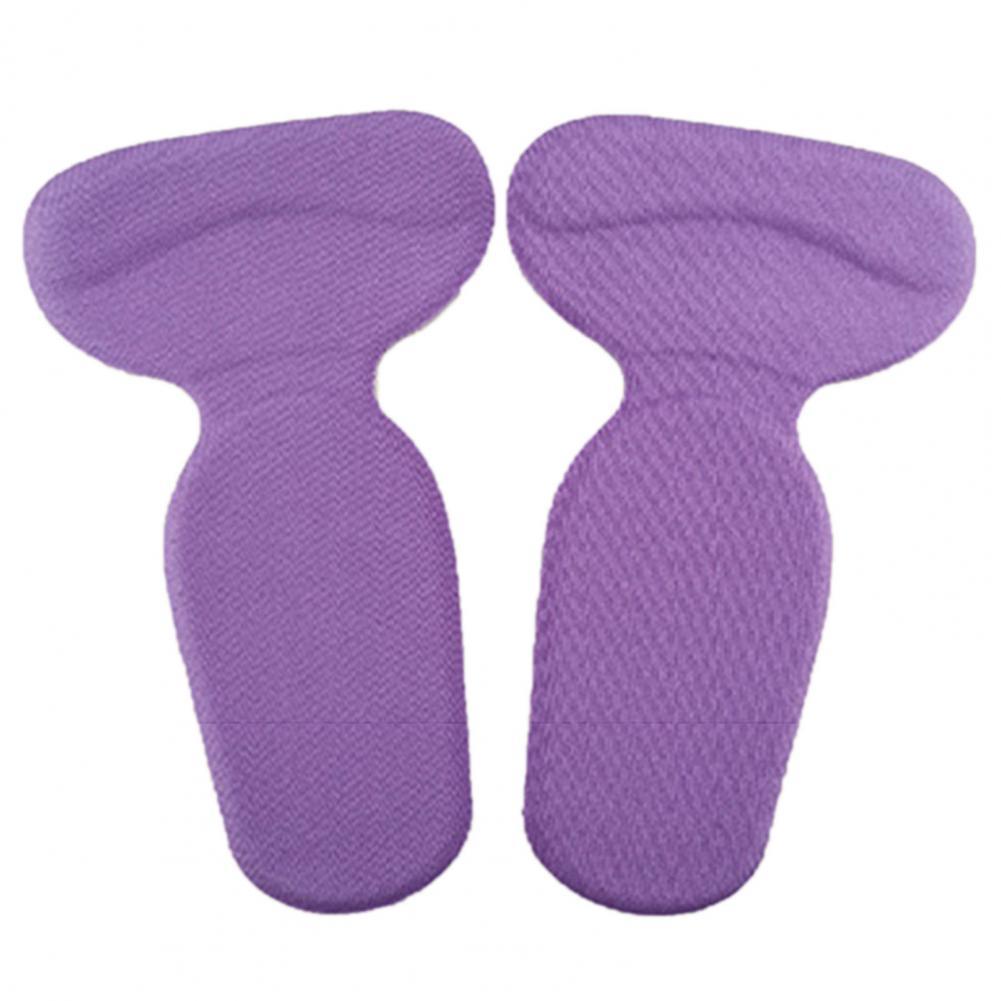 Almohadillas de silicona antifricción para el talón, almohadillas para el cuidado de los pies, antideslizantes, antideslizantes, tacto suave, 1 par: Morado