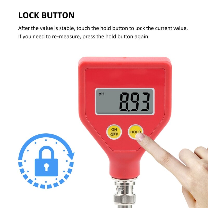 Ph-meter digitale zuurtegraadmeter, ph-tester bodemmeter ph-meting  r9jc