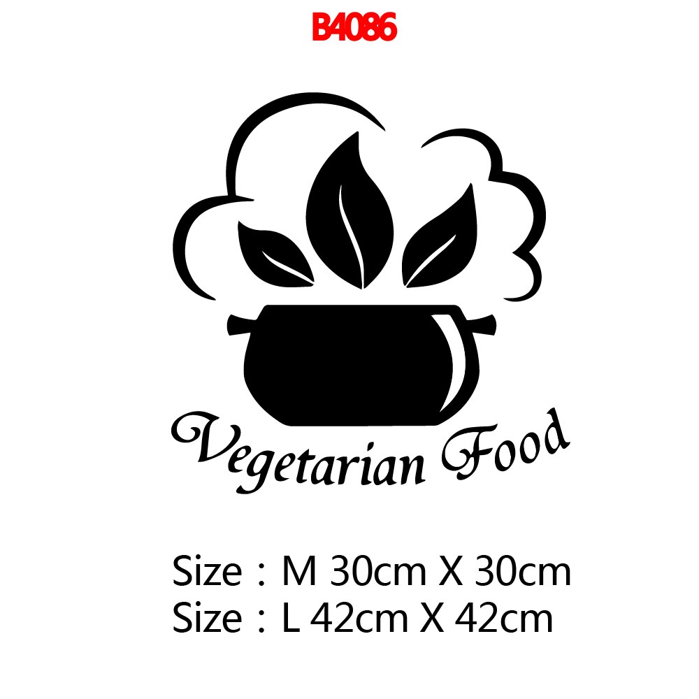 Fast Food Wall Stickers For Hamburger Store Vinyl Wallpaper Decal Kitchen Room Art Stickers Wall Decor Decals: Style7 / Size M