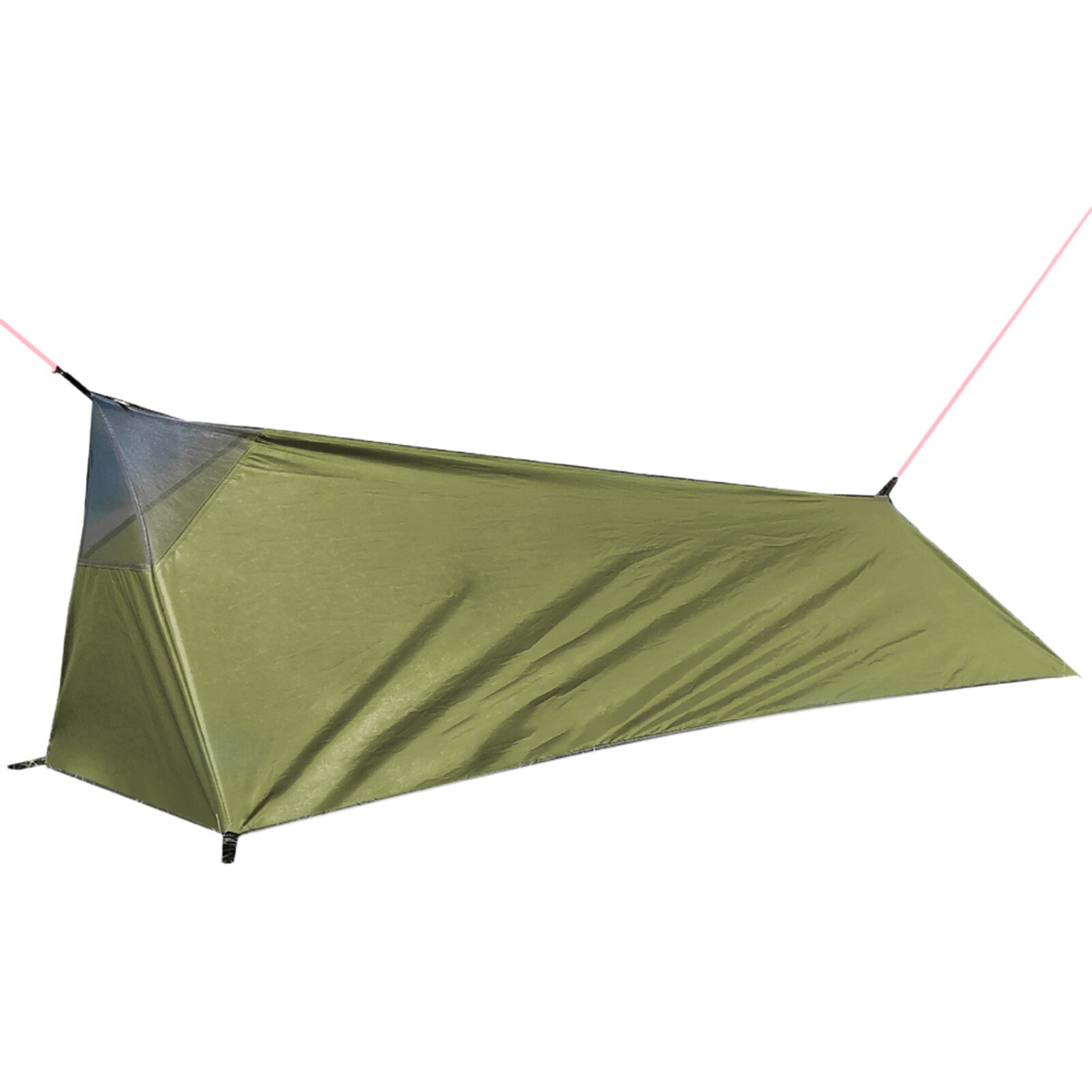 A Tower Ultralight Tent 1 Person Camping Tent Portable Canopy Hiking Mountaining Backpacking Waterproof Single Tent: Green