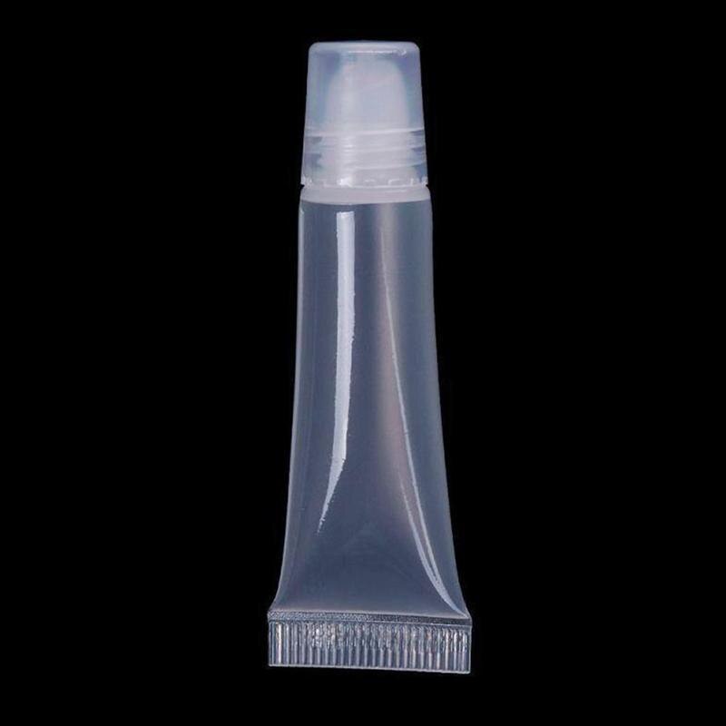 1/2/5/10/20 Pcs 8 Ml Zachte Lege Buizen Cosmetische Lipgloss Navulbare Plastic clear Tubes Make Containers Gereedschap: 5pcs