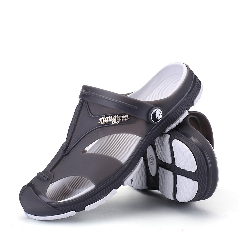 Pantoufles d'été décontractées pour hommes, sabots pour hommes, sandales de plage confortables à séchage rapide, chaussures de jardin grande taille pour hommes