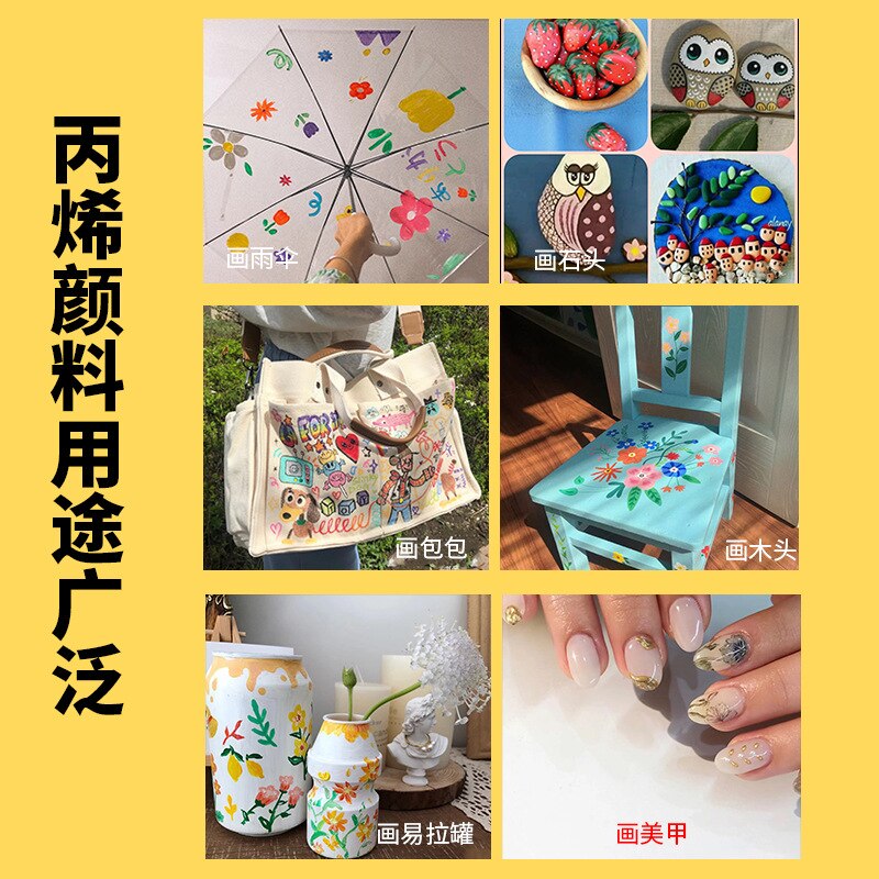 Acrylic Paint Tubes Set 12ml 24 30 Colors Rich Pigments Metallic Paints for Artist Hobby Painters Beginners Art Supplies Canvas