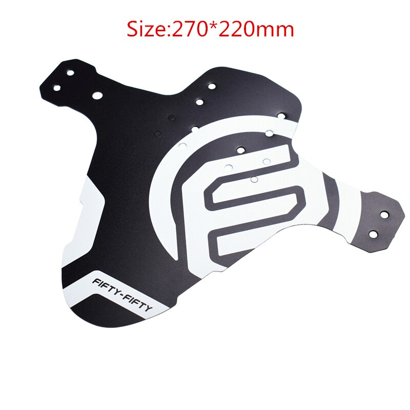 FIFTY-FIFTY Quick Release Mudguard Bicycle Fender Mountain Cycling Front Rear Plastic Bike Accessories MTB Bicycle Parts: White black