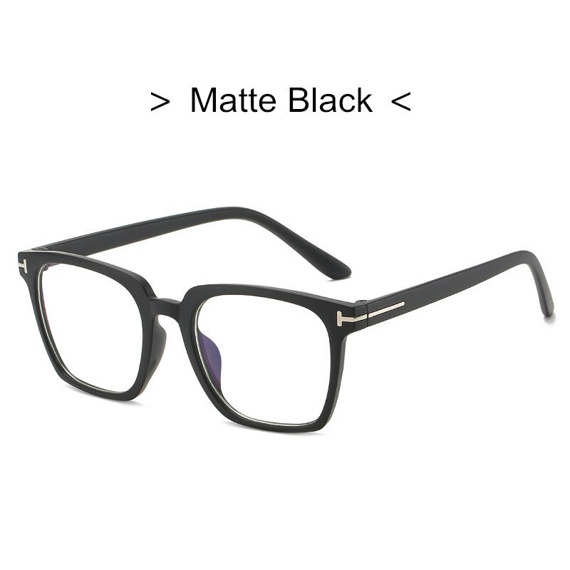 Kottdo blått ljus blockerar receptbelagda fotokromatiska glasögon män optiska glasögon ram närsynthet progressiva glasögon: Matte svart