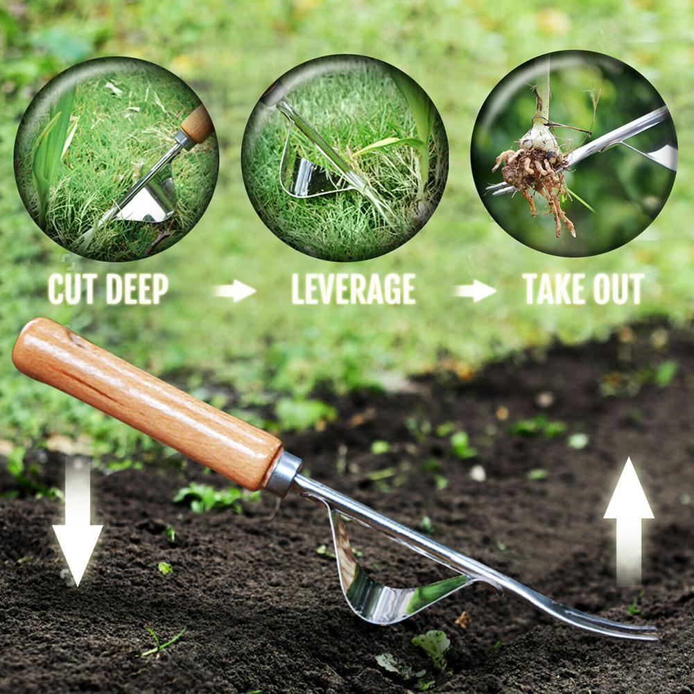 Manual Garden Weeder Cleaning Lawn Sturdy Digging Puller Hand Weeding Trimming Removal Grass Tool Transplant Accessories