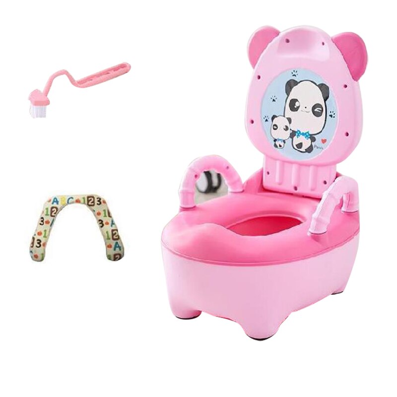 0-6 Years Old Children's Pot Soft Baby Potty Plastic Road Pot Infant Cute Baby Toilet Seat Boys And Girls Potty Trainer Seat WC: 04