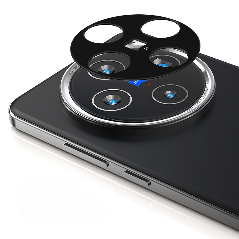 Hinten Kamera Objektiv Abdeckung fallen Für Vivo X200 Profi Zurück Aluminium Metall Kamera Objektiv Schutz Für VIVO X200 Profi Mini Objektiv Ring Film: Blau