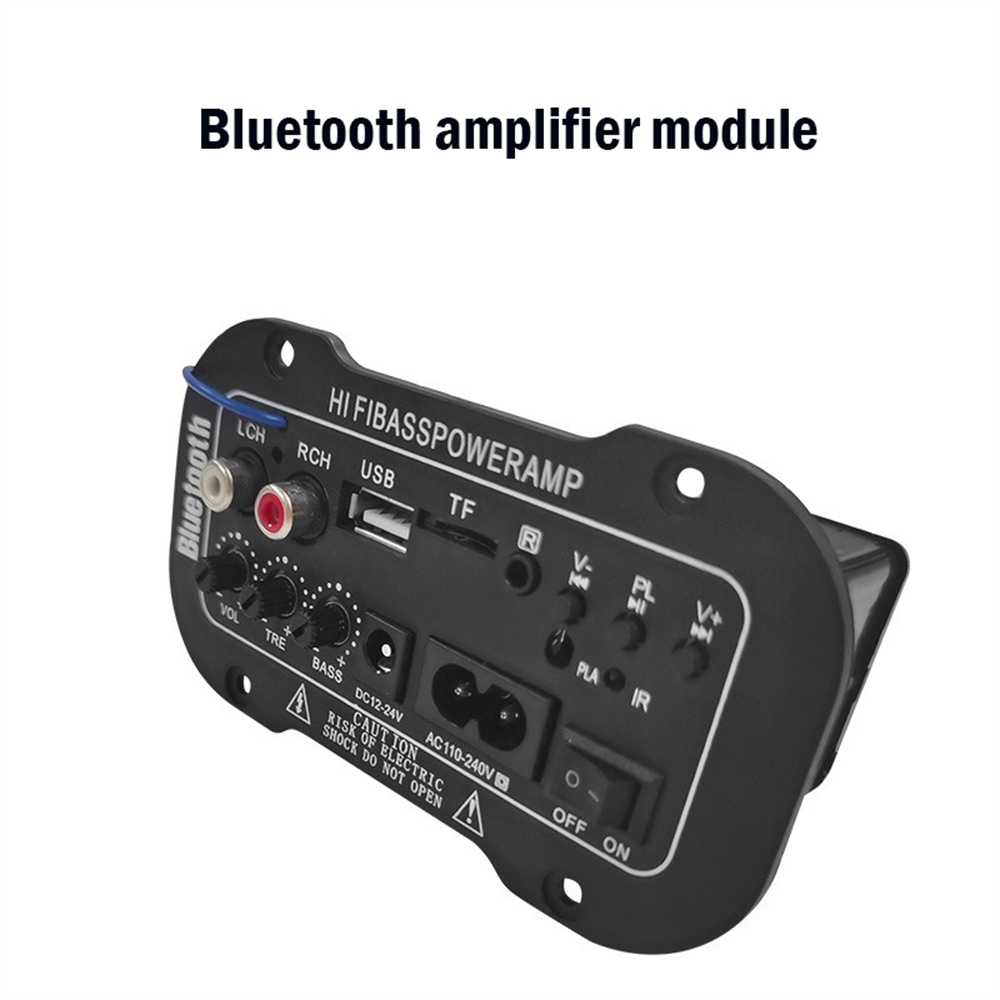 220V 50W Car Accessory BT HiFi Bass Audio USB TF MP3 FM Play Music From TF Card U Disk And BT