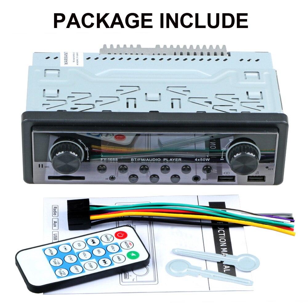 Auto Multimedia Speler Auto Radio Autoradio Met Bluetooth Fm Stereo Audio MP3 Ontvanger Usb Radio Automotive Elektronische Onderdelen