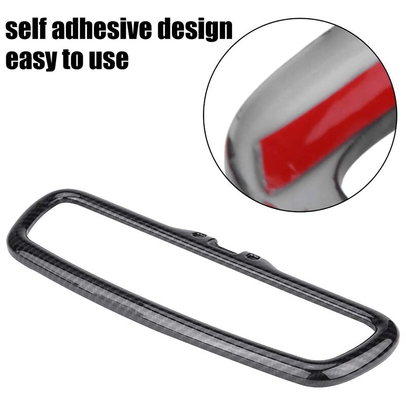 Carbon Fiber Voor Alfa Romeo Giulia Stelvio 201 Abs Auto-interieur Achteruitkijkspiegel Frame Trim Accessoires