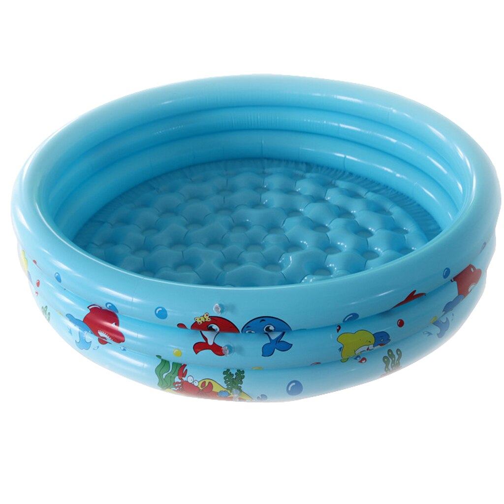 3- Inflatable Children's Swimming Pool Tub Home Bathtub for Kids Outdoor: blue