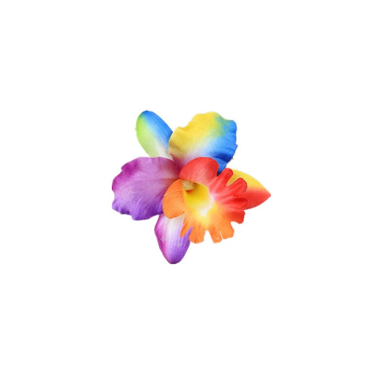 Free Women Summer Bohemia Beach Thai Lily Orchid Flower Hair Clip Bridal Wedding Headwear Ornaments Accessories: MULTI