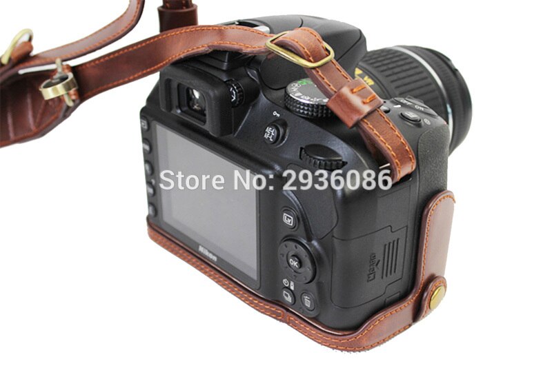 Luxus Kameratasche Für Nikon D3200 D3100 D3300 Kamera fallen Jahrgang Video Tasche Mit Trageriemen Mini fallen Offene Batterie