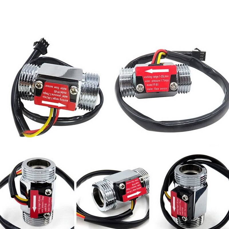 Water Hall Sensor Meter Multi convenient small size silver low water pressure