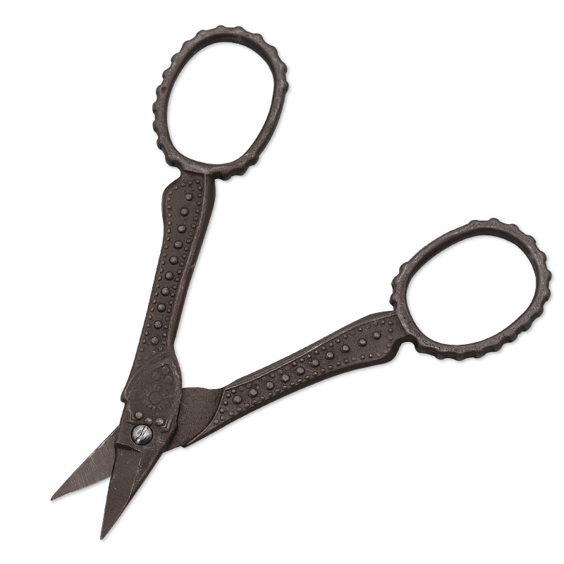 European Style Retro Scissors for Sewing and Needlework Bronze Stainless Steel Antique Scissors Sewing Tools Needlework Scissors