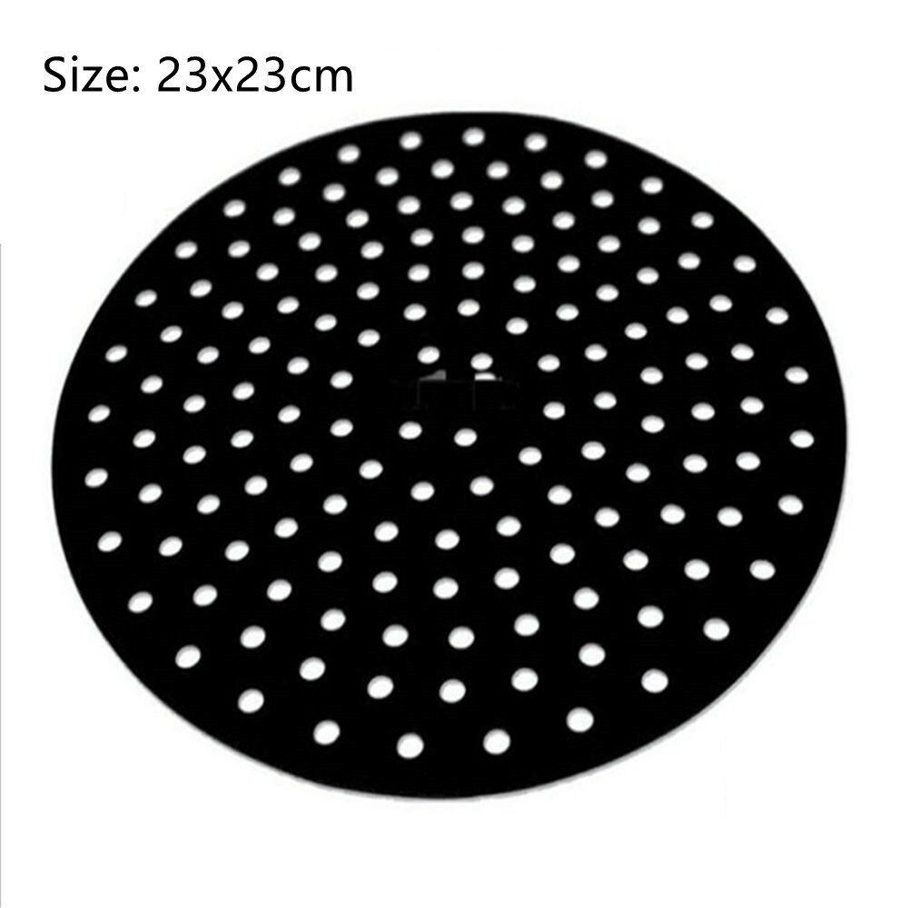 Silicone Air Fryer Liner Non-Stick Steamer Pad Baking Inner Liner Cooking Mat Kitchen Utensils Accessories Eco-friendly Cookware: C-black