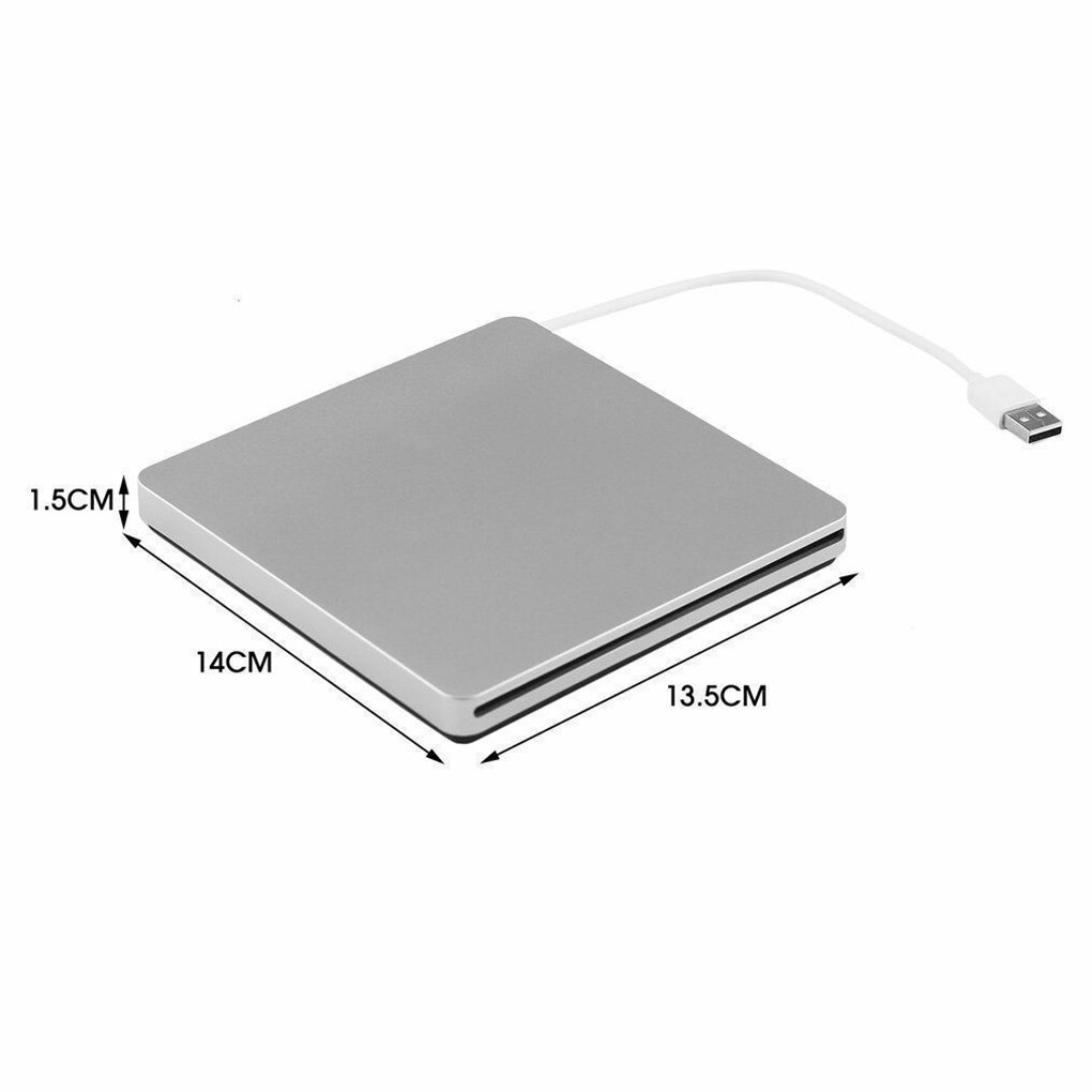 Externe usb-sleuf dvd cd rw-brander superdrive laptop desktop notebook draagbare dvd-brander