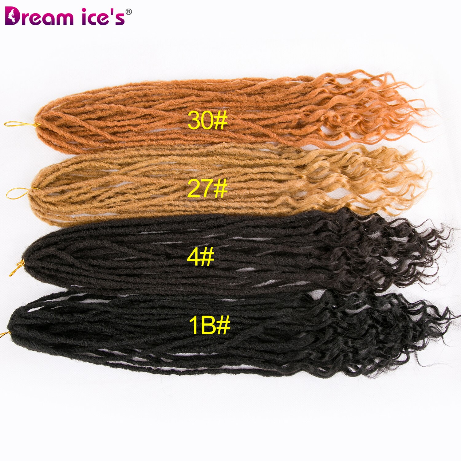 afrikanisch Synthetische Haar Göttin Faux Loks Häkeln Haar Erweiterungen 24 "Lange Faser Leidenschaft 24 wurzeln/Pack Für afro schwarz Frauen