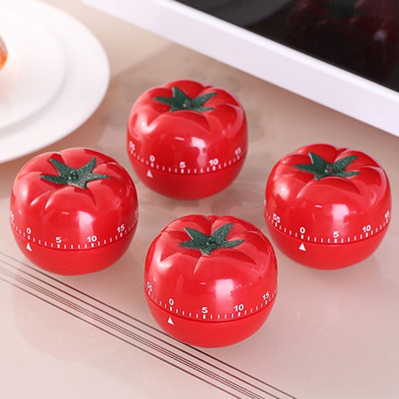 One Piece Tomato Shape Kitchen Mechanical Timer Cooking Countdown Reminder Kitchen Cooking Timing Tool Tomato Kitchen Timer