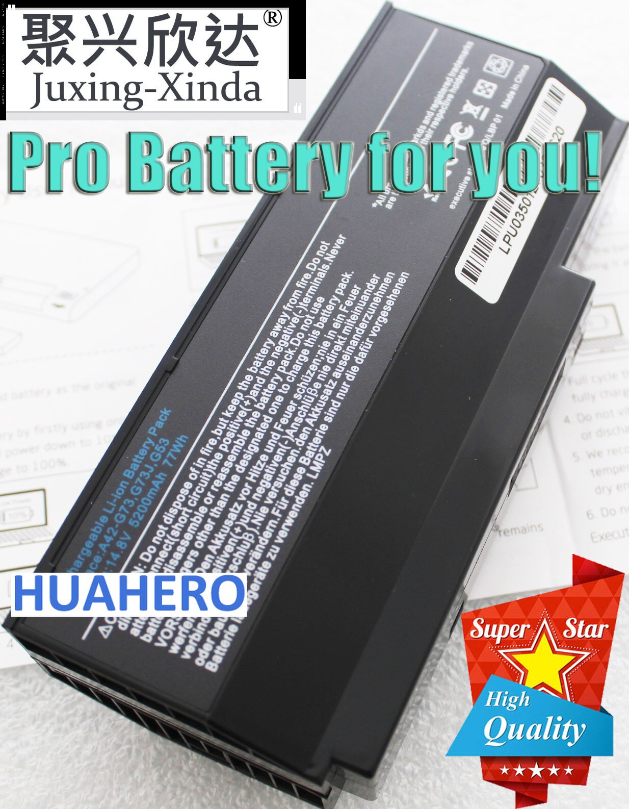 A42-G73 Laptop Battery for ASUS G53 G53S G53J G53JW G53SX G73 G73S G73J G73JH G73JQ G73JW G73JX G73SW G73-52 A42-G53 A43-G73