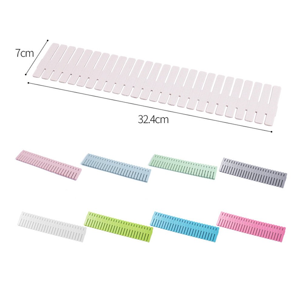 4pcs/Set Plastic Drawer Divider Household Storage Organizer DIY Drawer Organizer Separator Partition Board Home Storage Tools