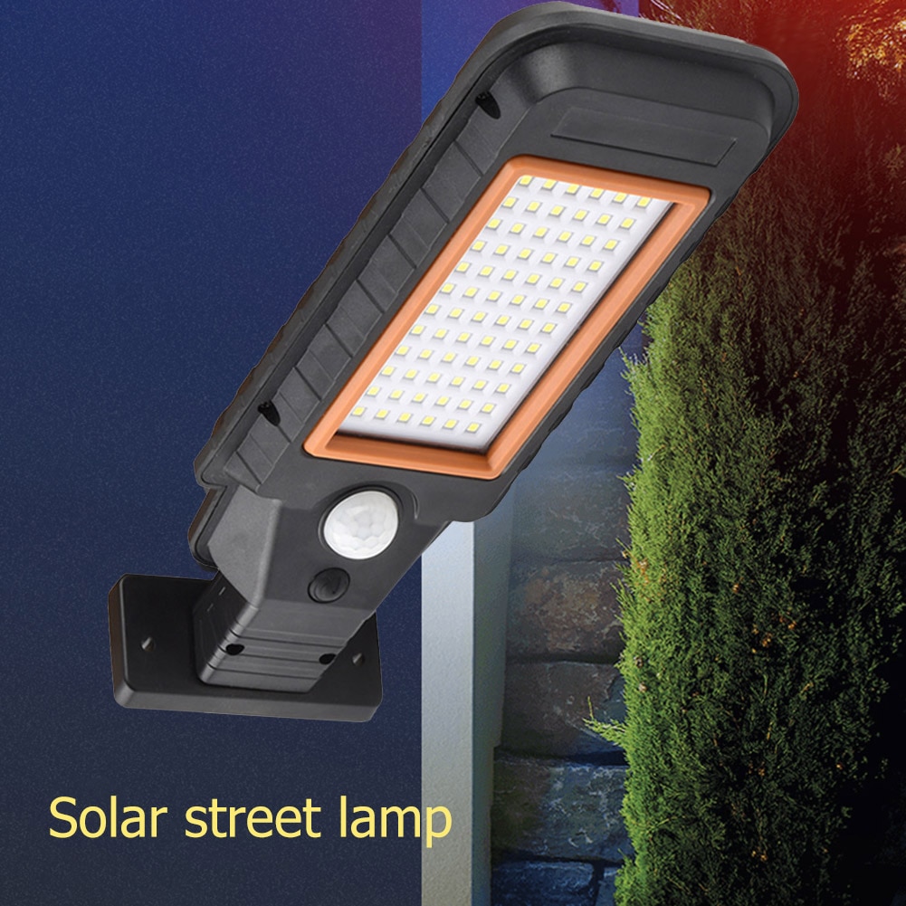 LED Wireless Remote Control Solar Street Light Outdoor Waterproof Wall Lamp Human Body Induction Garden Light Solar Lamp