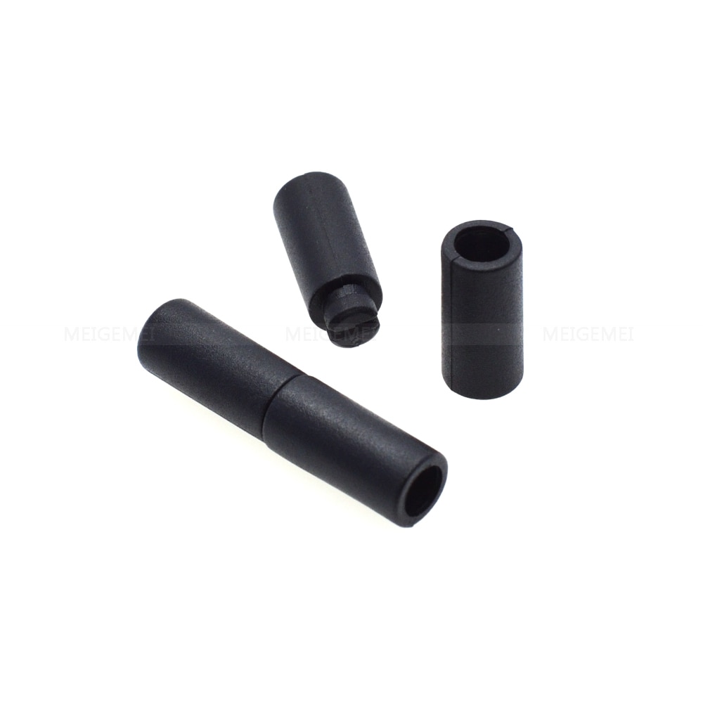 100 Stks/pak Plastic Lanyard Veiligheid Breakaway Pop Barrel Connectors Koordvergrendeling Cord Clip Voor Ribbon Keycord Zwart